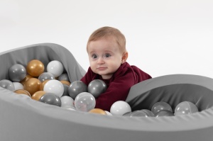 Σετ πισίνα με μπαλάκια Bubble Pops 150 Γκρι 85x85x30 cm - Img 3