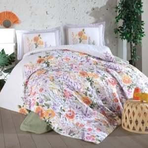 Σετ σεντόνια και κάλυμμα κρεβατιού Galya (100% βαμβάκι)