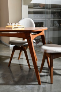 Σετ τραπέζι και καρέκλες 5 τεμάχια Touch Wooden-Κρεμ - Img 6