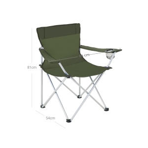 Σετ 2 καρέκλες camping Songmics Πράσινο 84x52x81 cm - Img 7