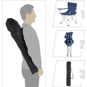 Σετ 2 καρέκλες camping Songmics Indigo 84x52x81 cm - Img 4