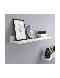 Σετ 2 κρεμαστά ράφια, Songmics, LWS60WT, Λευκό, 60 x 10 cm - Img 4