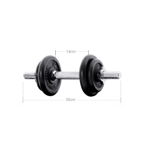 Σετ 2 τεμ. αλτήρες 2x15 kg Songmics Μαύρο 35x16x16 cm - Img 6