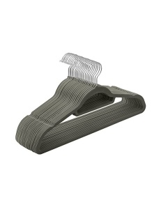 Σετ 20 από κρεμάστρες, Songmics, 43,5 cm, βελούδο, Γκρι, CRF20V