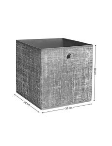 Σετ 6 κύβοι αποθήκευσης, Songmics, 30 x 30 x 30 cm, RFB02LG-3, Γκρι - Img 6