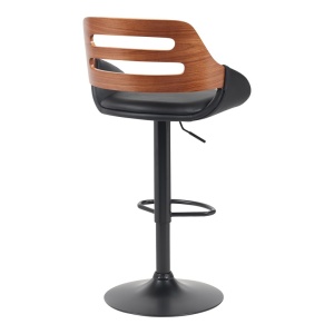 Σκαμπό μπαρ ajustabil Fern Μαύρο 50x48.5x110.5 cm - Img 2
