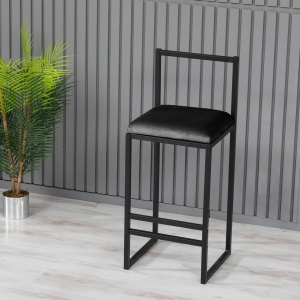 Σκαμπό μπαρ Nordic Μαύρο 35x80x35 cm