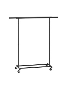 Σταντ ρούχων με ρόδες, Songmics, 90 kg, HSR13BKV1, Μαύρο