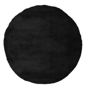 Στρογγυλό Χαλί My Cha Cha Μαύρο 80x80 cm