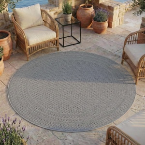 Στρογγυλό Χαλί Desert V4 Γκρι 160x160 cm