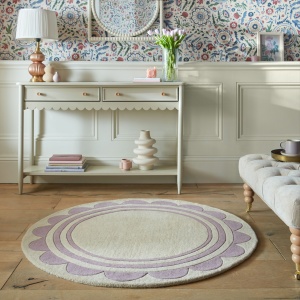 Στρογγυλό Χαλί Lois Scallop Πράσινο 120X120 cm, Flair Rugs