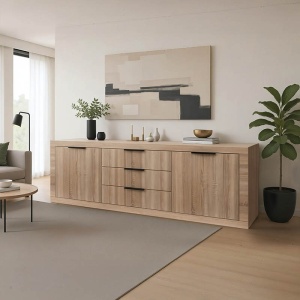 Συρταριέρα Doha Sonoma 210x45x80.5 cm