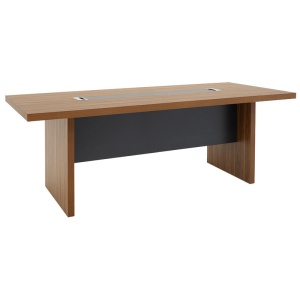 Τραπέζι συνεδριάσεων Oscar 5 cm Καρυδί-Ανθρακί 240x120x76 cm