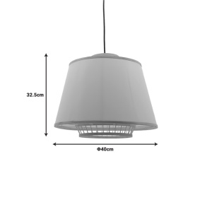 Φωτιστικό οροφής από μπαμπού Certy Boho Pako World Φυσικό 50x50x33 cm - Img 3