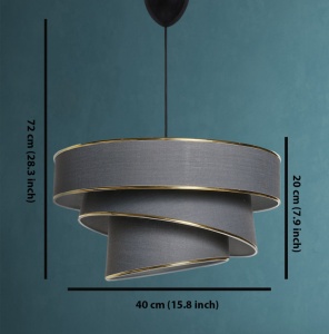 Φωτιστικό οροφής Couper - Anthracite, Gold Antracit/Χρυσό - Img 3