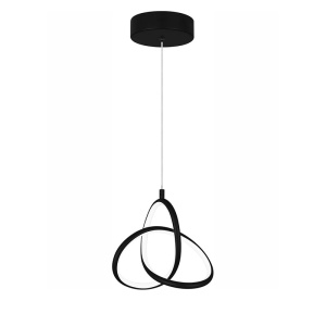 Φωτιστικό οροφής LED, Trinity, Μαύρο, 22x22x100 cm