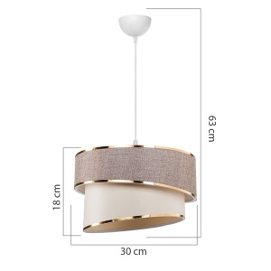 Φωτιστικό οροφής Loopy Pako World Λευκό 30x30x18 cm - Img 4