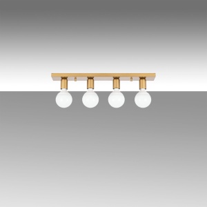 Φωτιστικό οροφής Mirro Χρυσό 60x10x10 cm - Img 4