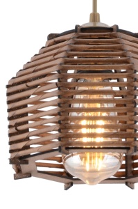 Φωτιστικό οροφής Sare Καφέ 18x18x55 cm - Img 2
