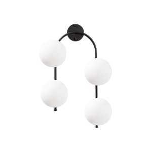 Φωτιστικό Τοίχου Jewel, Μαύρο, 40x26x62 cm - Img 5