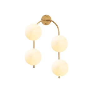 Φωτιστικό Τοίχου Jewel, Χρυσό, 40x26x62 cm - Img 6