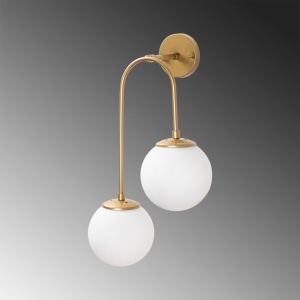 Φωτιστικό Τοίχου Jewel 10585, Γυαλιστερό Χρυσό - Img 4