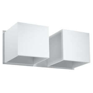 Φωτιστικό τοίχου Quad, Λευκό, 26x12x11 cm