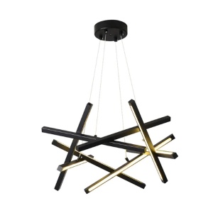 Φωτιστικό οροφής LED, Luminis, Μαύρο, 85x85x40 cm