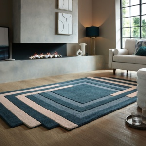 Χαλί Abstract Labyrinth Πράσινο 120X180 cm, Flair Rugs