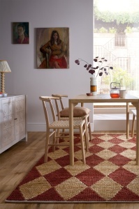 Χαλί Effie Diamond Jute Teracota 160x230 cm, Flair Rugs