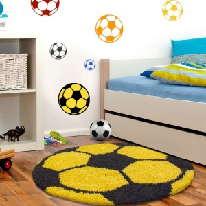 Χαλί Fun Κίτρινο 120x120 cm