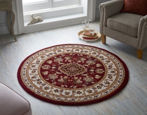 Χαλί Sherborne Κόκκινο 133X133 cm, rotund, Flair Rugs