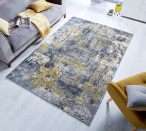 Χαλί Wonderlust Γκρι/Κίτρινο Ochre 120X170 cm, Flair Rugs