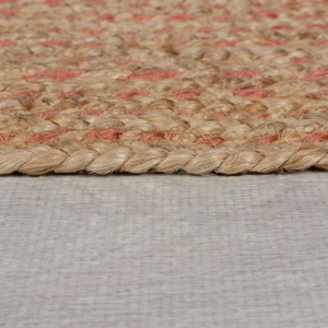 Χαλί Capri Jute Circle Natural/Corai 180X180 cm, rotund, Flair Rugs - Img 5