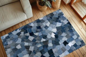 Χαλί eco Denim Pocket Μπλε 80x150 cm - Img 3