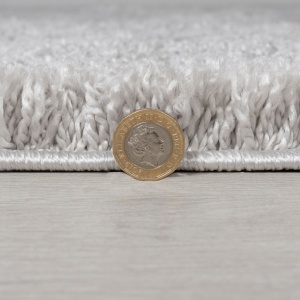 Χαλί Feather Soft Γκρι 133X133 cm, rotund, Flair Rugs - Img 5