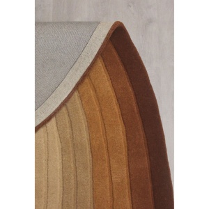 Χαλί oval Puddle Ombre Wool Καφέ 160x230 cm, Flair Rugs - Img 3