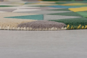 Χαλί Prism Πράσινο/Πολύχρωμο 160X160 cm, rotund, Flair Rugs - Img 5