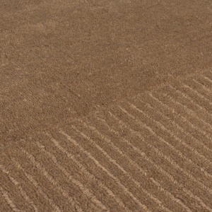 Χαλί Textured Wool Border Καφέ 120X170 cm, Flair Rugs - Img 4