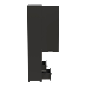 Ψηλό Ντουλάπι Toscana Pako World Ανθρακί 50x42x222.5 cm - Img 4
