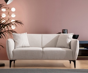 2θέσιος καναπές Belissimo Μπεζ 160x67x95 cm