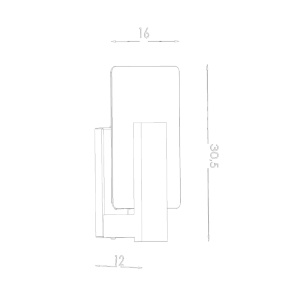 Aplica Lappo Alb 16x12x30.5 cm - Img 4