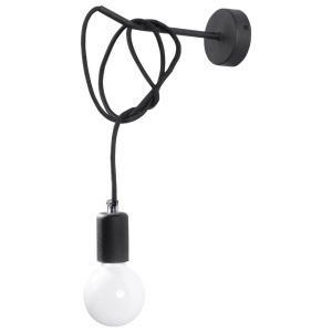 Aplica perete Edison Negru 8x23x100 cm