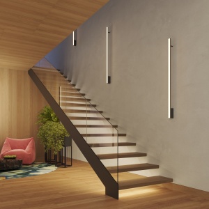 Aplica perete LED Lagom 120 Negru 3000K 4x7x118.5 cm - Img 10