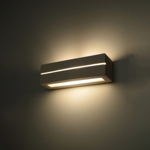 Aplica Vega Line din ceramica Alb 32.5x9.5x9.5 cm - Img 3