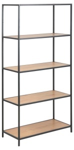 Biblioteca Seaford, Natural, 150x77x35 cm - Img 3