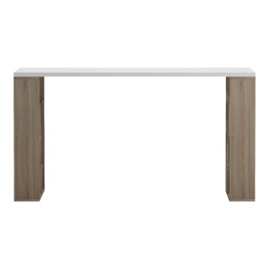 Birou cu raft, Labirent, Alb, 60x140x75 cm - Img 3