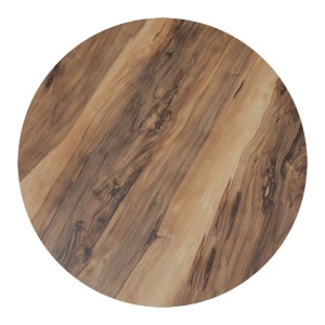 Blat de masa Rotund, Noble, Nuc, 70x70x2.5 cm