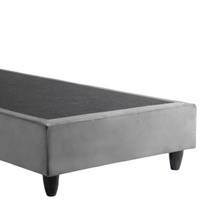 Cadru de pat, Lunda, Antracit, 206x90x117 cm - Img 6