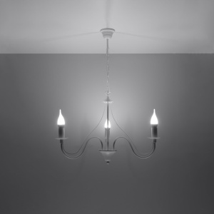 Candelabru 3 Minerwa Alb 60x60x80 cm - Img 3